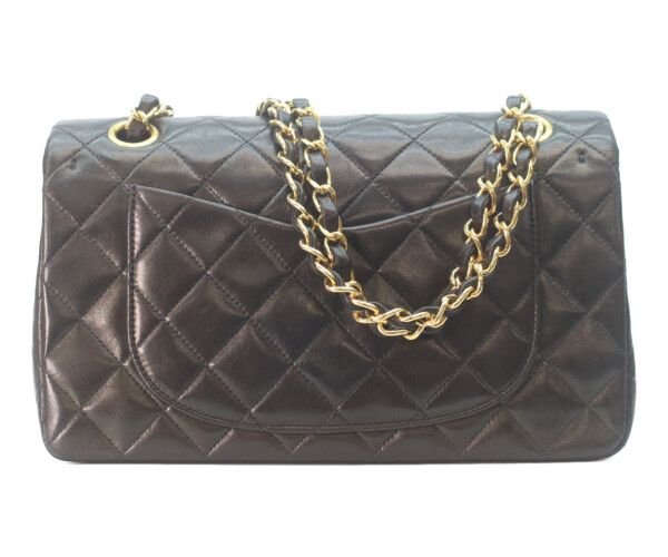 CHANEL シャネル A01113 黒ラム ゴールド金具 マトラッセ23