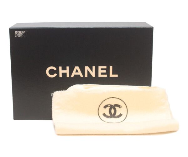 CHANEL シャネル A01113 黒ラム ゴールド金具 マトラッセ23
