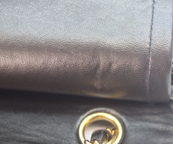 CHANEL シャネル A01113 黒ラム ゴールド金具 マトラッセ23
