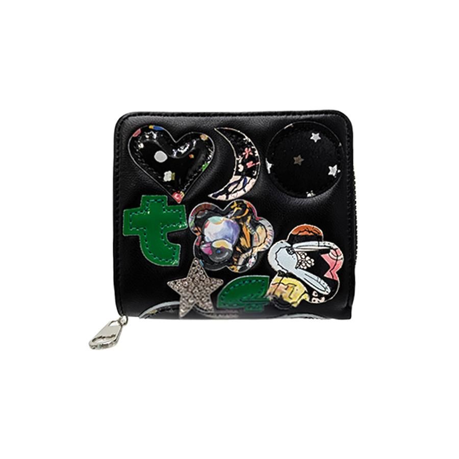 tsumorichisatoCARRY TCパッチワーク 二つ折り財布 折り財布 サイフ 財布 ウォレット 日本製 普段使い 使いやすい レディース ギフト プレゼント ブラック 57966