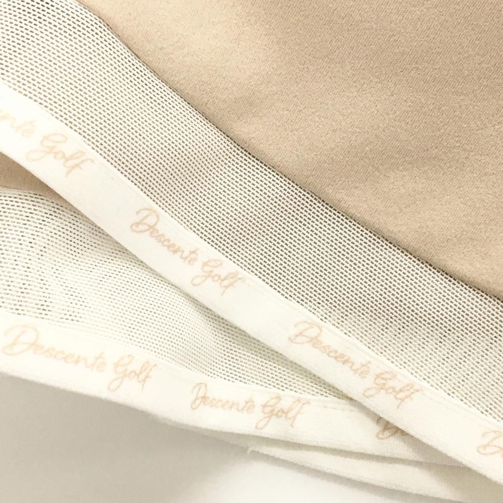 超美品】デサントゴルフLUXE COLLECTION スカート ベージュ×白