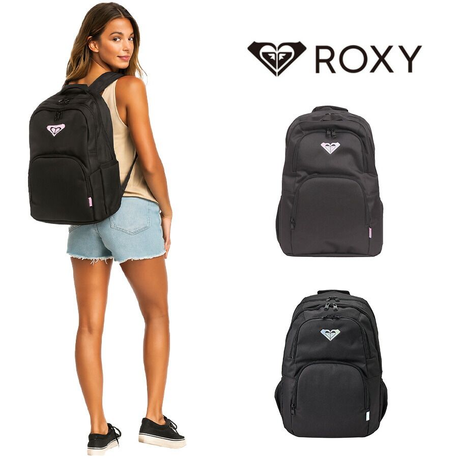 【ROXY】 リュック 大容量 rbg251302 GOOUT PLUS デイパック 23-30L リュックサック かばん バッグ 通学 部活 中高生 ユニセックス ギフト プレゼント ブラック