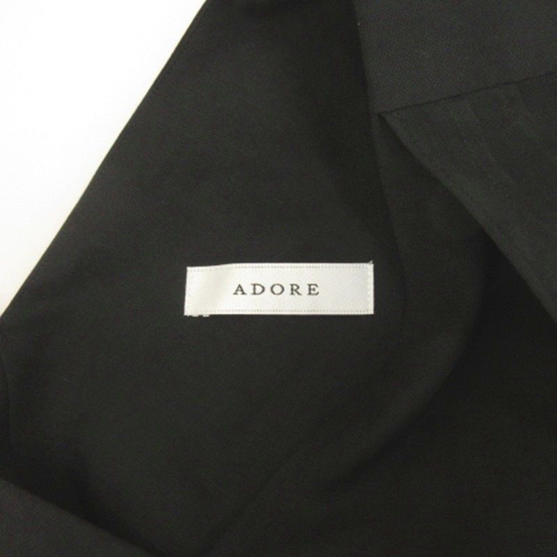 アドーア ADORE レイヤード ワンピース ノースリーブ ロング ブラック 38