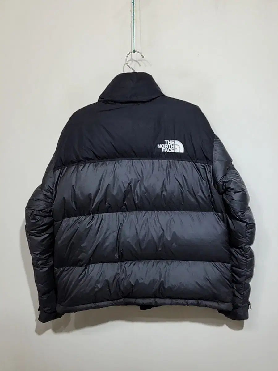 (L) THE NORTH FACE ザノースフェイス ヌプシダウンジャケット アウター チャコール ファー グースダウン ジャケット