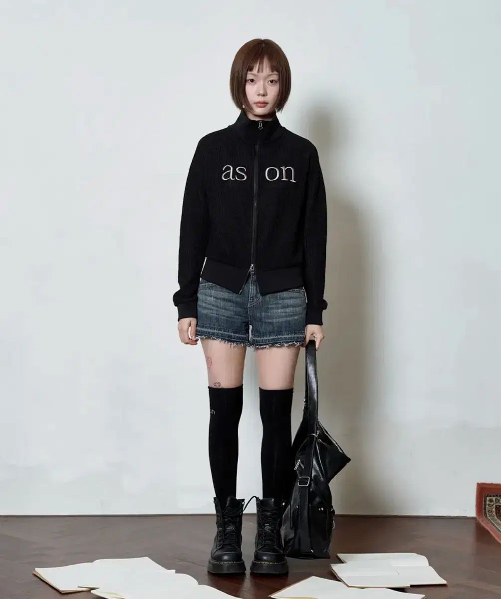 アズオン FOLD DENIM SHORT PANTS / BLUE S