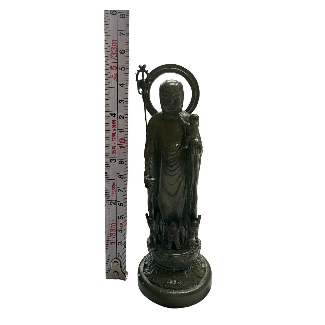 【アウトレット】地蔵菩薩立像 青銅色 約15cm 水子地蔵 仏像 置物 【アウトレット】地蔵菩薩立像 青銅色 約15cm 水子地蔵 仏像 置物