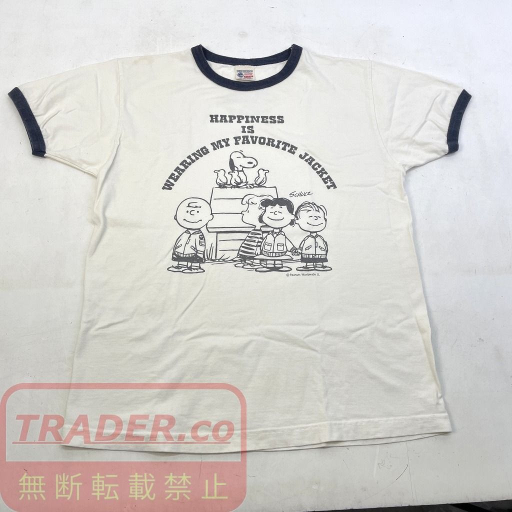 01w-6718 バズリクソンズ Buzz Rickson's × PEANUTS スヌーピー リンガーTシャツ 01w-6718 バズリクソンズ Buzz Rickson's × PEANUTS スヌーピー リンガーTシャツ
