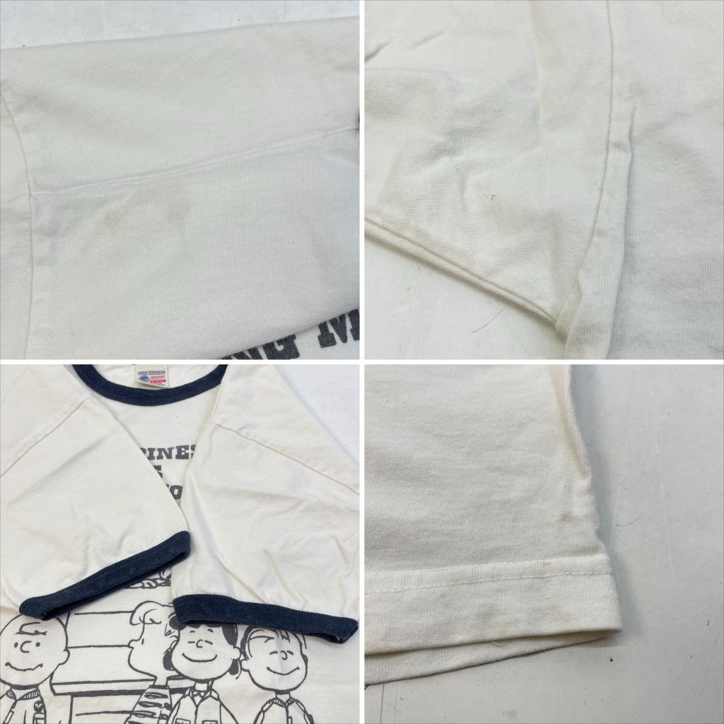 01w-6718 バズリクソンズ Buzz Rickson's × PEANUTS スヌーピー リンガーTシャツ 01w-6718 バズリクソンズ Buzz Rickson's × PEANUTS スヌーピー リンガーTシャツ