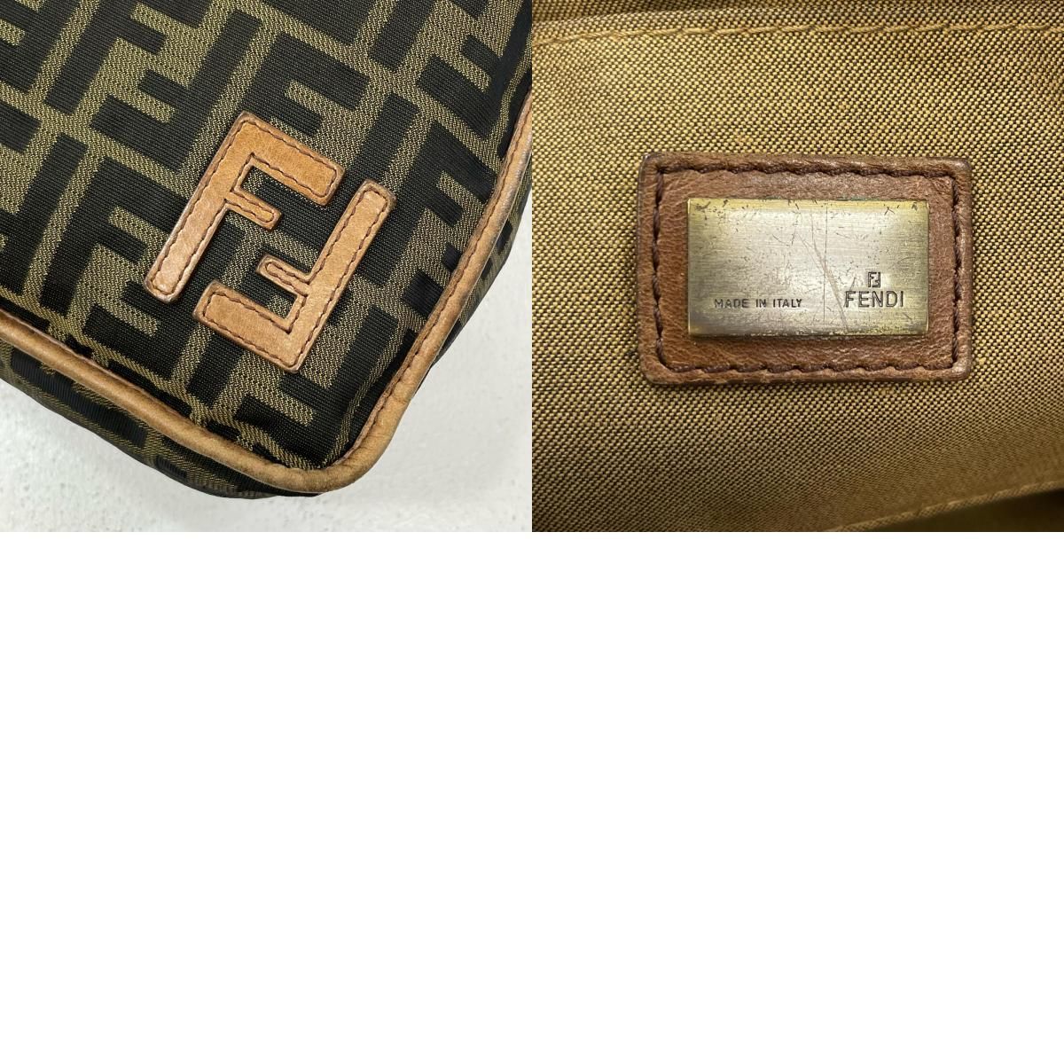 【中古】FENDI | フェンディ ズッカ柄 ショルダーバッグ 7VA152 ブラウン【尾張小牧店】