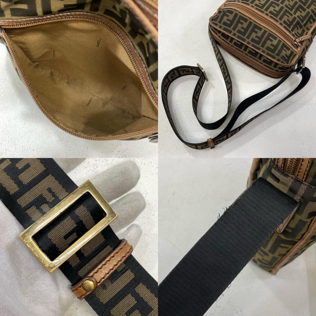 【中古】FENDI | フェンディ ズッカ柄 ショルダーバッグ 7VA152 ブラウン【尾張小牧店】