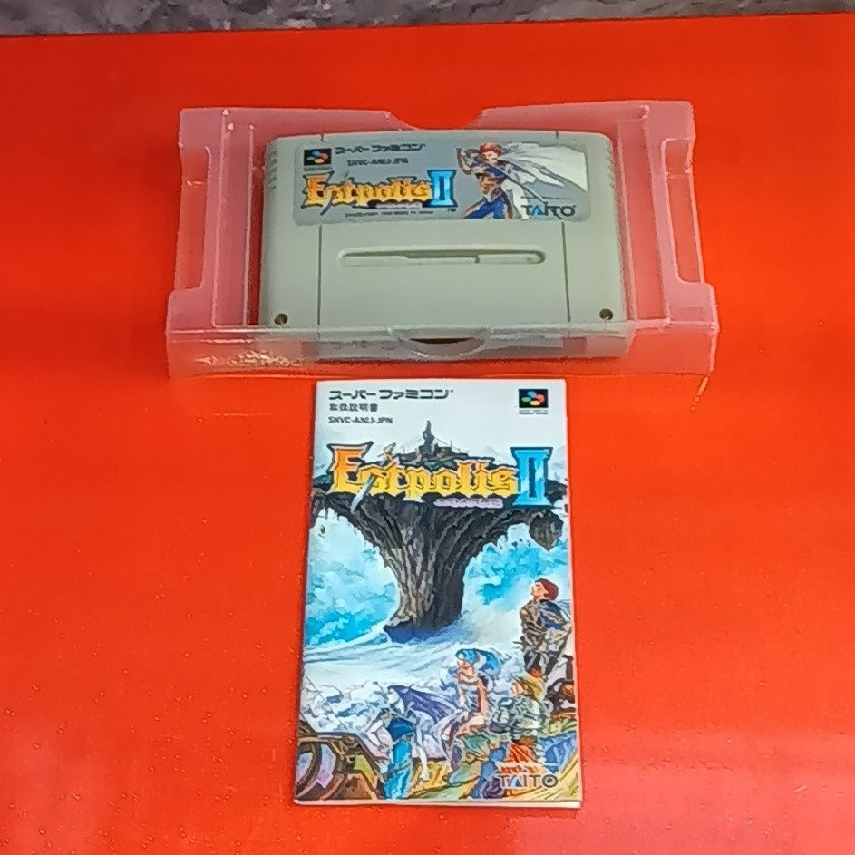 エストポリス伝記2 EstpolisⅡ スーパーファミコンソフト 箱・取扱説明