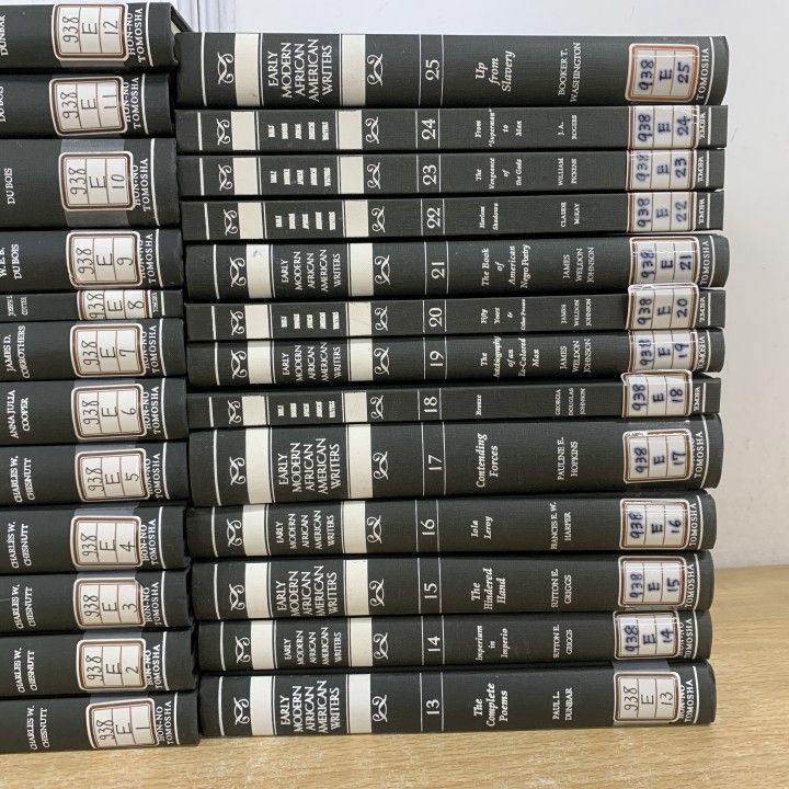 ■01)【1点限り!】【除籍本】Early modern African American Writers 全25巻セット/本の友社/アフリカ系アメリカ文学/著作集/洋書/英語/B