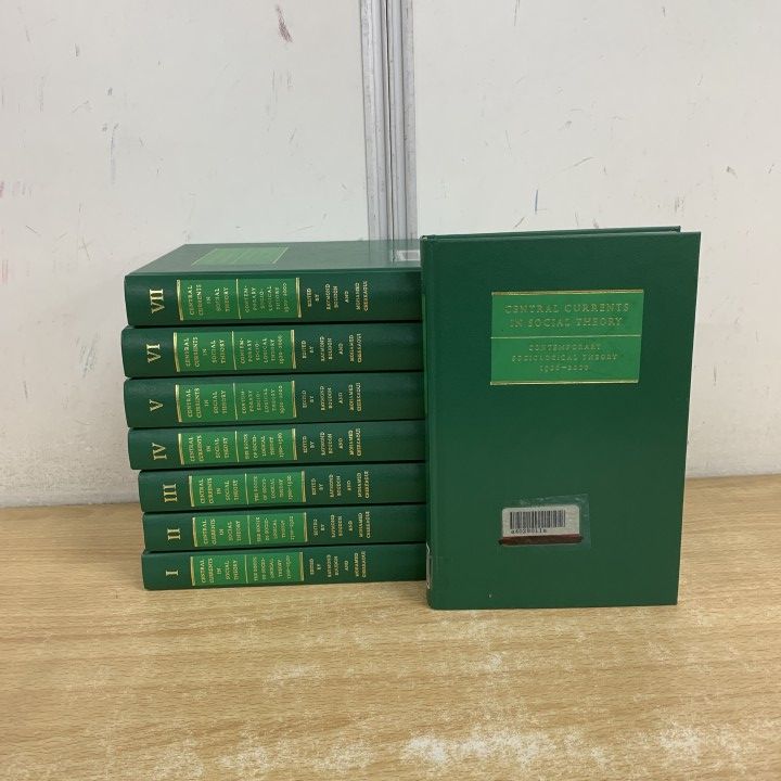 ▲01)【1点限り!】【除籍本】社会理論論文集 全8巻セット/Central Currents in Social Theory/SAGE Publications/洋書/社会学/B