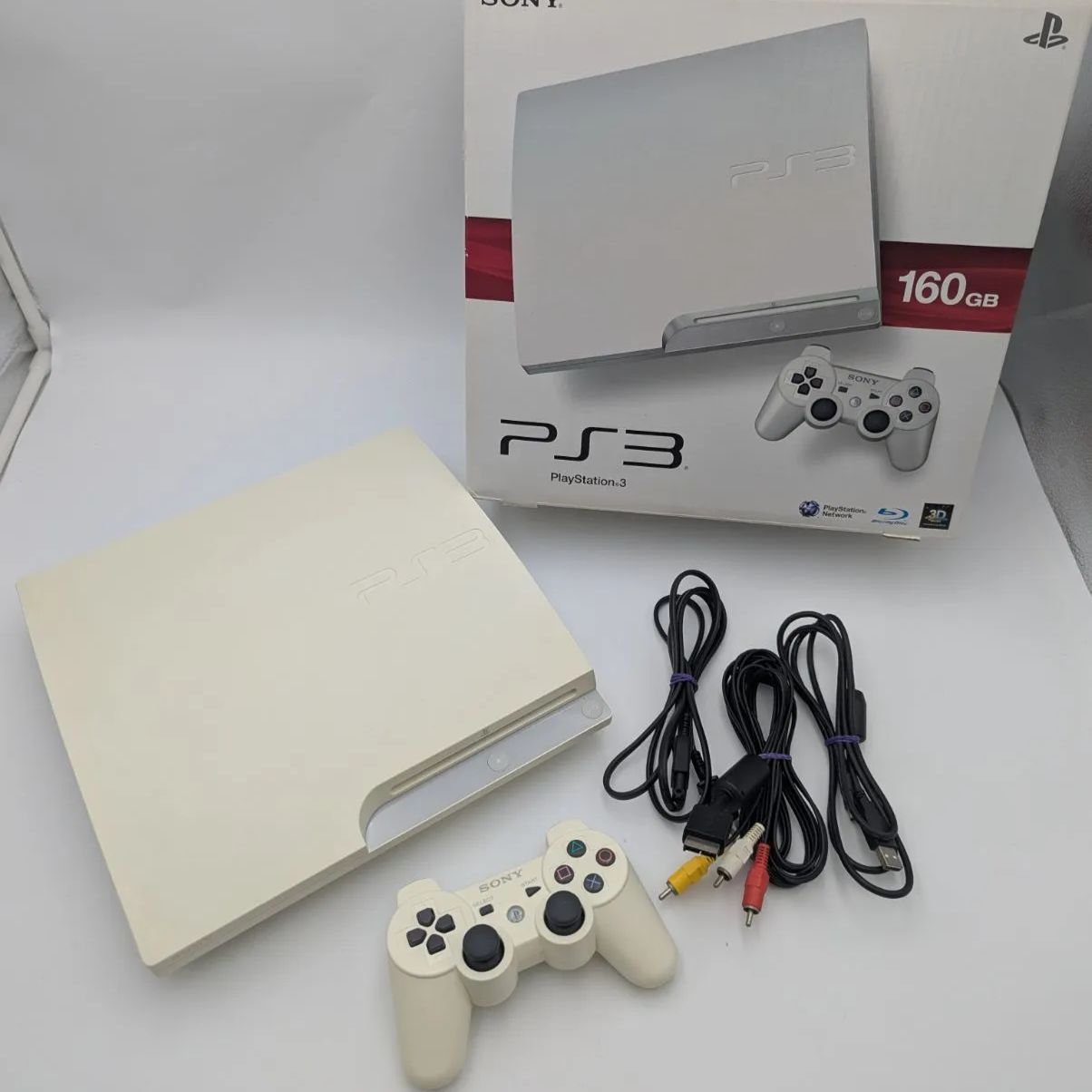動作確認済み】PS3 クラシックホワイト 160GB CECH-3000A LW 本体