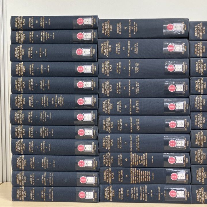 ■05)【1点限り!】【除籍本】イエール大学版 ホレス・ウォルポール書簡集 全48巻揃いセット/Yale University Press/洋書/哲学/思想/B ■05)【1点限り!】【除籍本】イエール大学版 ホレス・ウォルポール書簡集 全48巻揃いセット/Yale University Press/洋書/哲学/思想/B