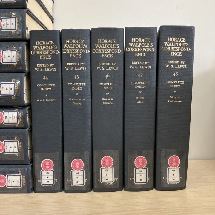 ■05)【1点限り!】【除籍本】イエール大学版 ホレス・ウォルポール書簡集 全48巻揃いセット/Yale University Press/洋書/哲学/思想/B ■05)【1点限り!】【除籍本】イエール大学版 ホレス・ウォルポール書簡集 全48巻揃いセット/Yale University Press/洋書/哲学/思想/B