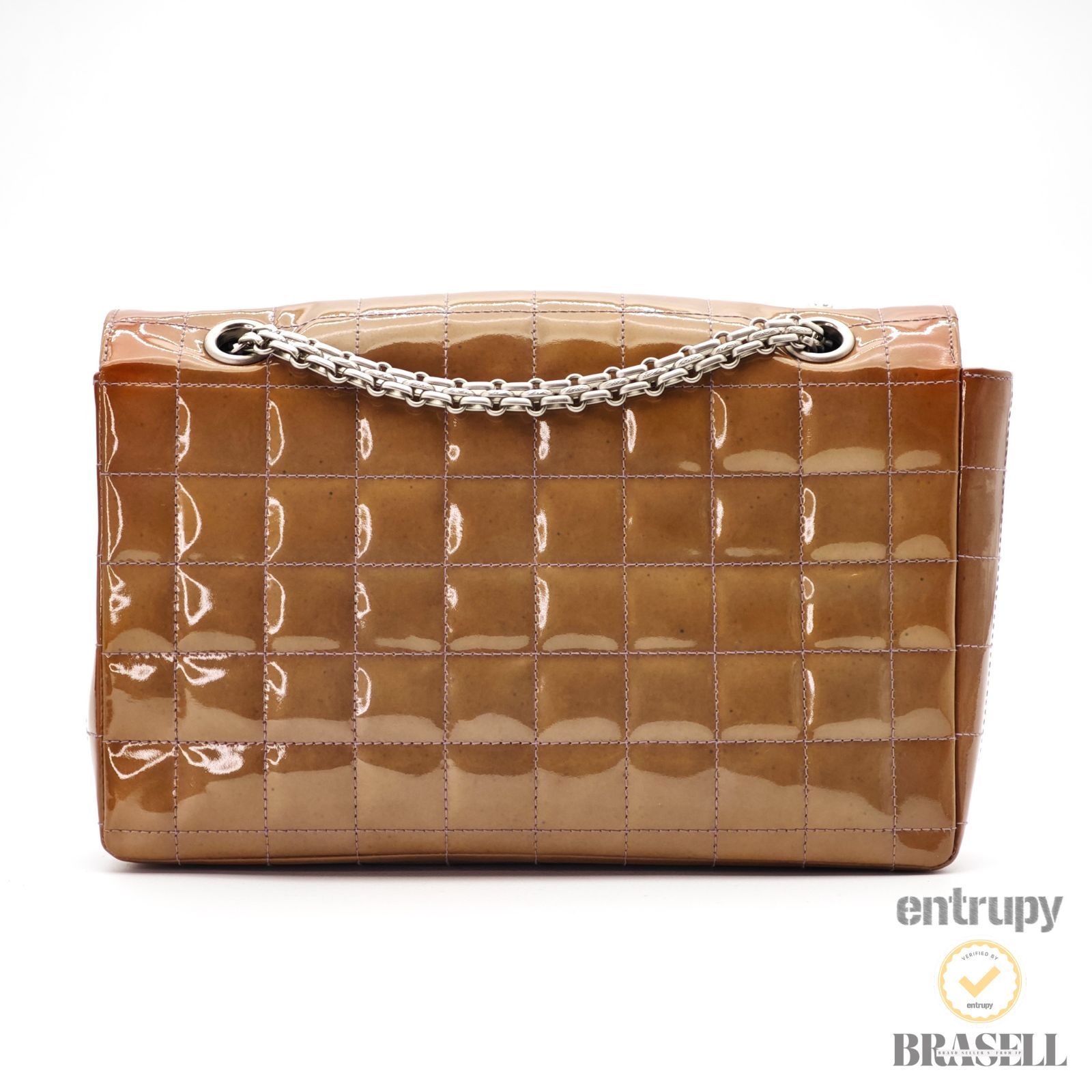 超美品 CHANEL シャネル　チョコバー　がま口　ハンドバッグ CHANEL】シャネル『チョコバー がま口ハンドバッグ』レディース 1週間