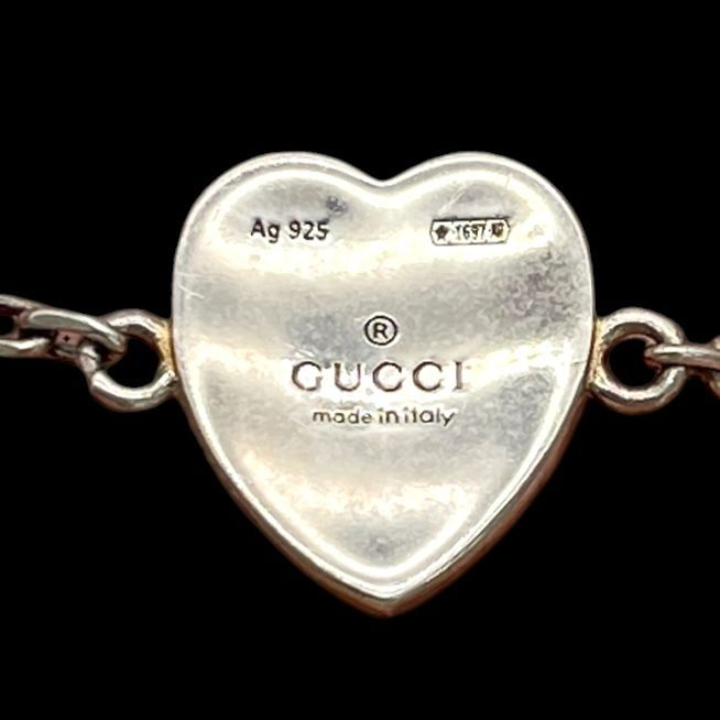 GUCCI グッチ ブレスレット インスターロッキングG ハート シルバー