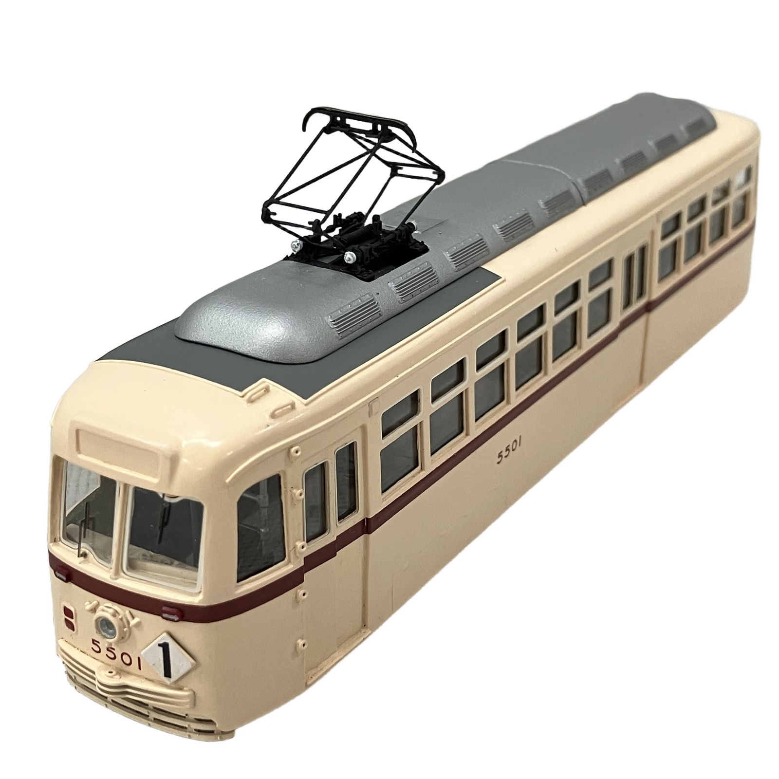 ムサシノモデル 東京都電 5501形 クリーム PCC CAR ノスタルジック トロリーラインズ 6 HOゲージ 動力車 鉄道模型 中古 ジャンク H11279249