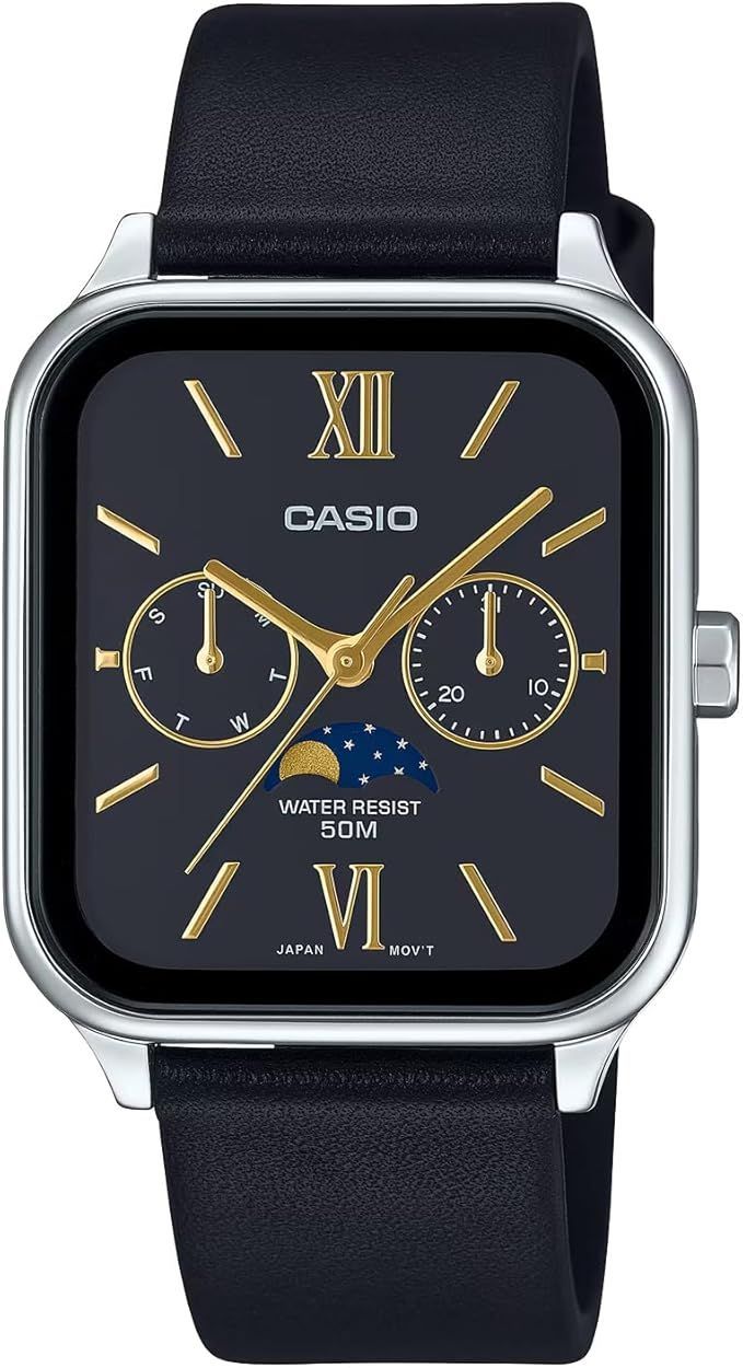 CASIO MTP-M305L-1A2 腕時計 STANDARD Moon phaseメンズ 並行輸入品