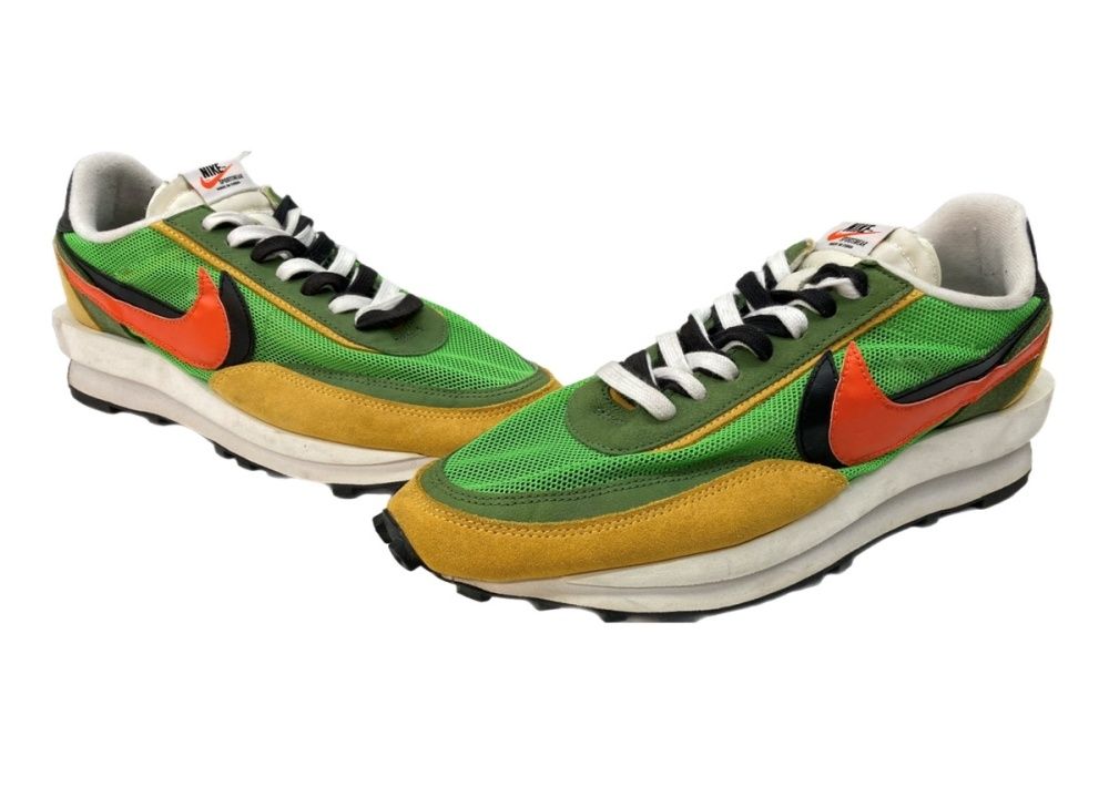 ナイキ NIKE × sacai サカイ 18年製 LD WAFFLE ワッフル ローカット シューズ 二重 緑 BV0073-300 メンズ靴 スニーカー グリーン 29cm 104S-1296