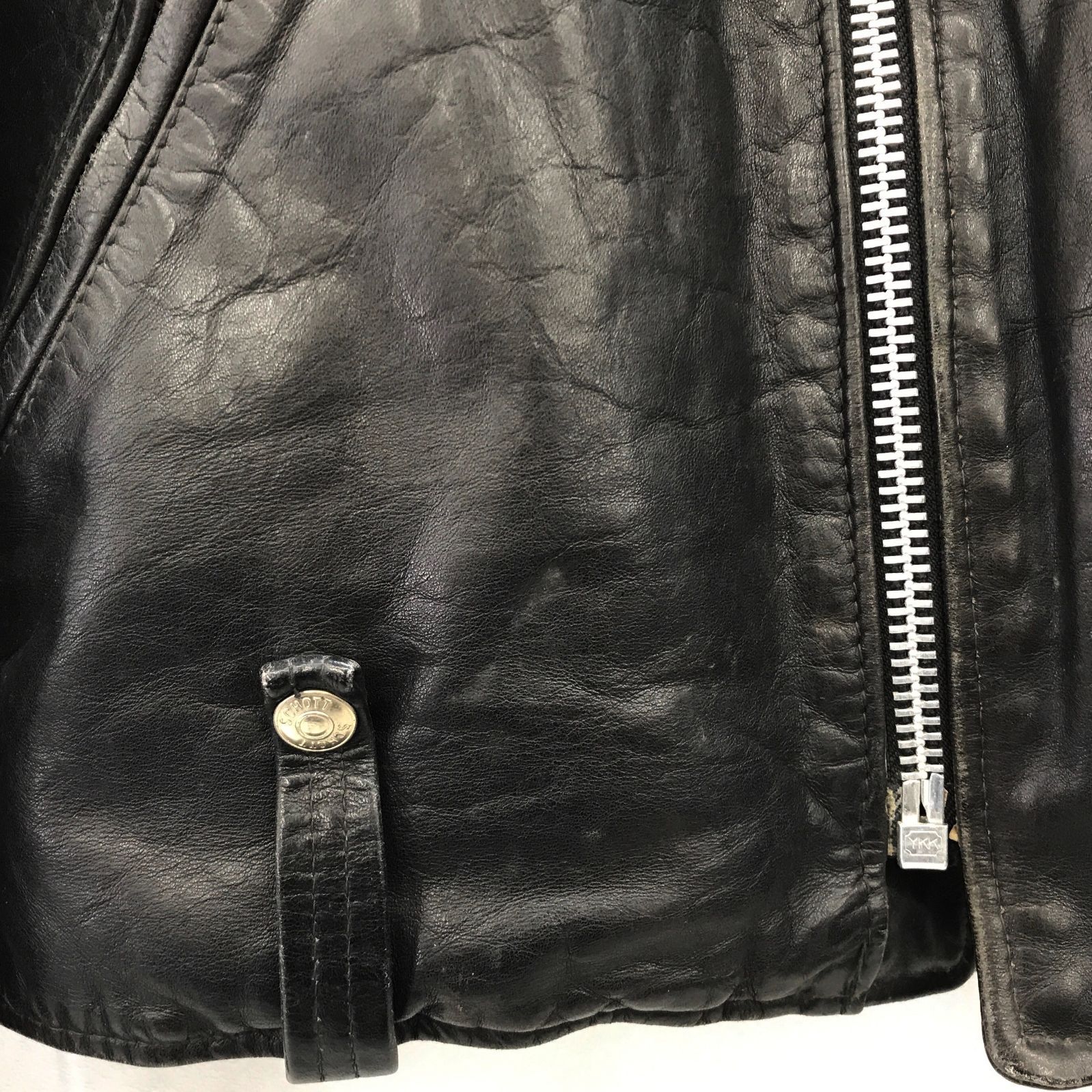 Schott Perfecto ダブルライダースジャケット 40 ブラック 中古・古着通販】PERFECTO by Schott (パーフェクト バイ ショット