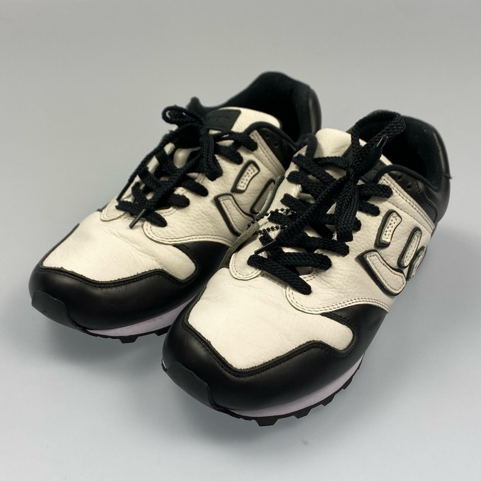 【姫路東店】 中古 Sangacio | サンガッチョ スニーカー にゅ~ず『ホワイト&ブラック』 27.5cm ブラック 【126】