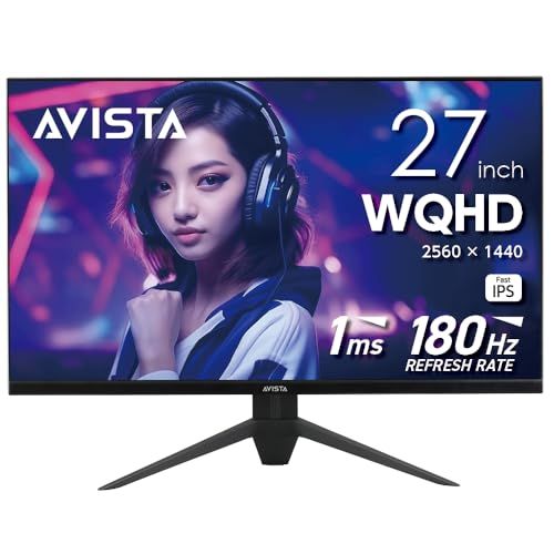 AVISTA ゲーミングモニター 27インチ 液晶 QHD Fast IPS 180Hz 1ms ゲームモード(FPS/RTS/MOBA) ブラック DGQ270SCB ドウシシャ 0ac0bb38