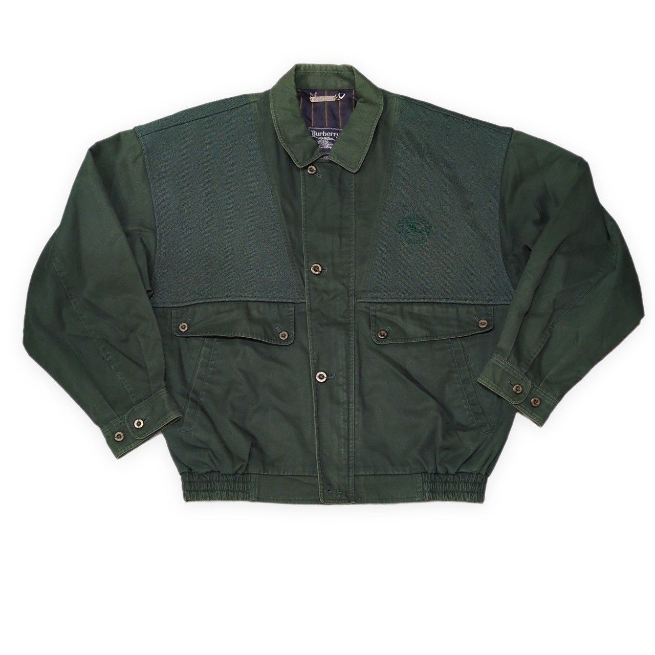 Burberry 80㎝　4点セット Burberrys' 80-90's バーバリーズ 切り替えジャケット JKT 刺繍 メンズ