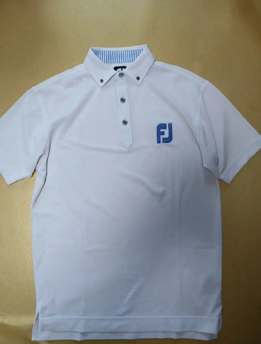 FootJoy ボタン カラーネック 半袖Tシャツ M 95号