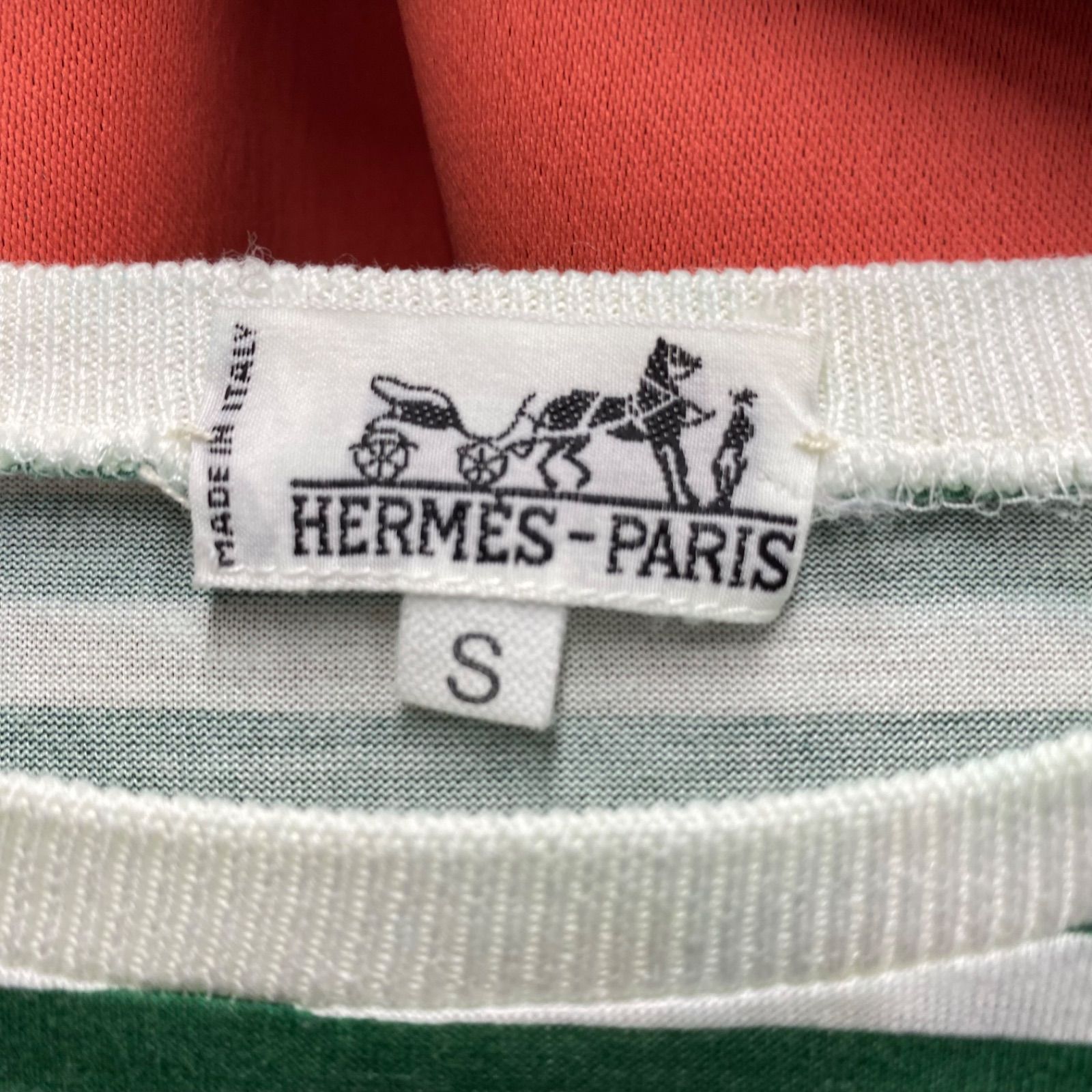 国内希少！ HERMES エルメス 半袖 Tシャツ ボーダー ヴィンテージ S 