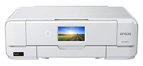 エプソン プリンター A3対応インクジェット複合機 EP-982A3 カラリオ 6色 ホワイト Wi-Fi 自動両面 レーベル印刷t 38ae6707