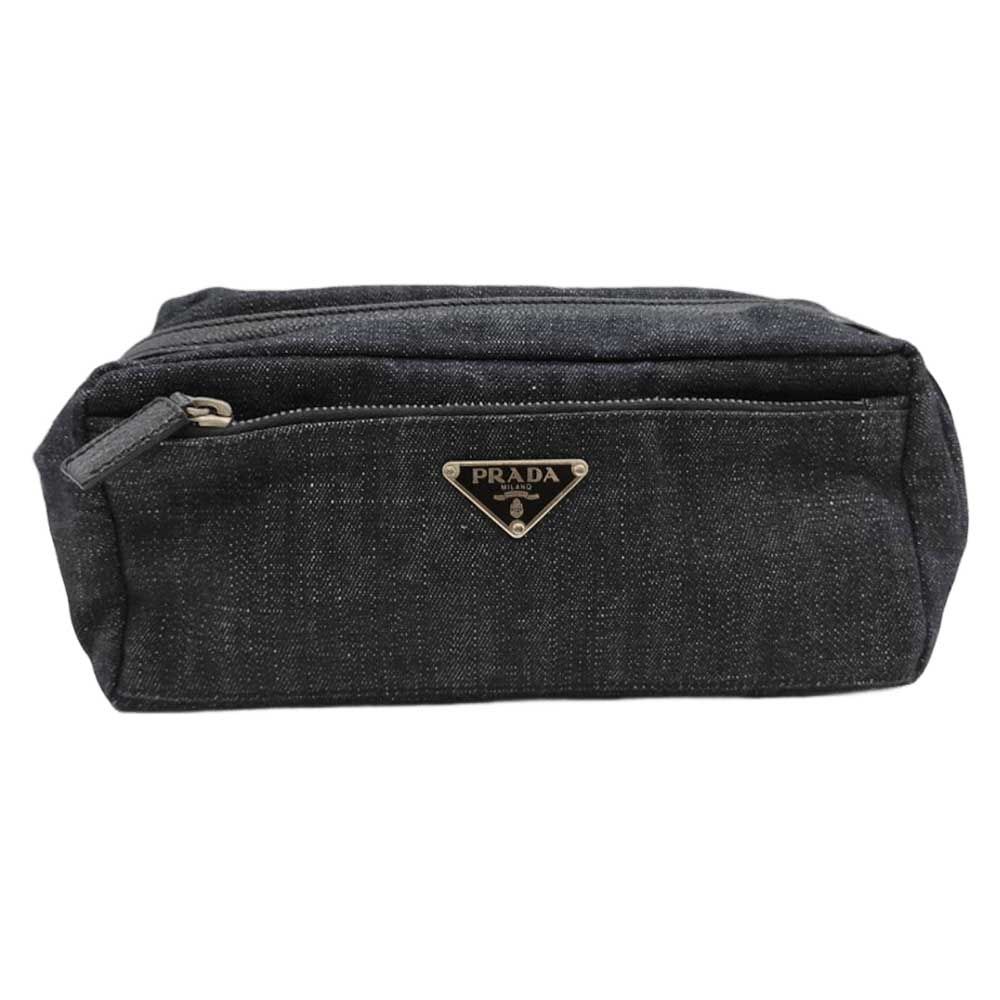 プラダ マルチ ポーチ キャンバス ABランク 中古