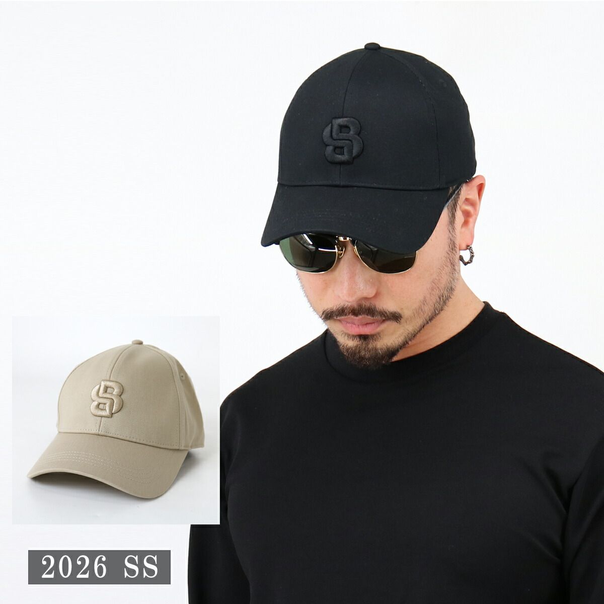■HUGO BOSS ヒューゴ ボス ボスコレクション 50533299 Zed-B-Icon メンズ ロゴ刺繍 キャップ