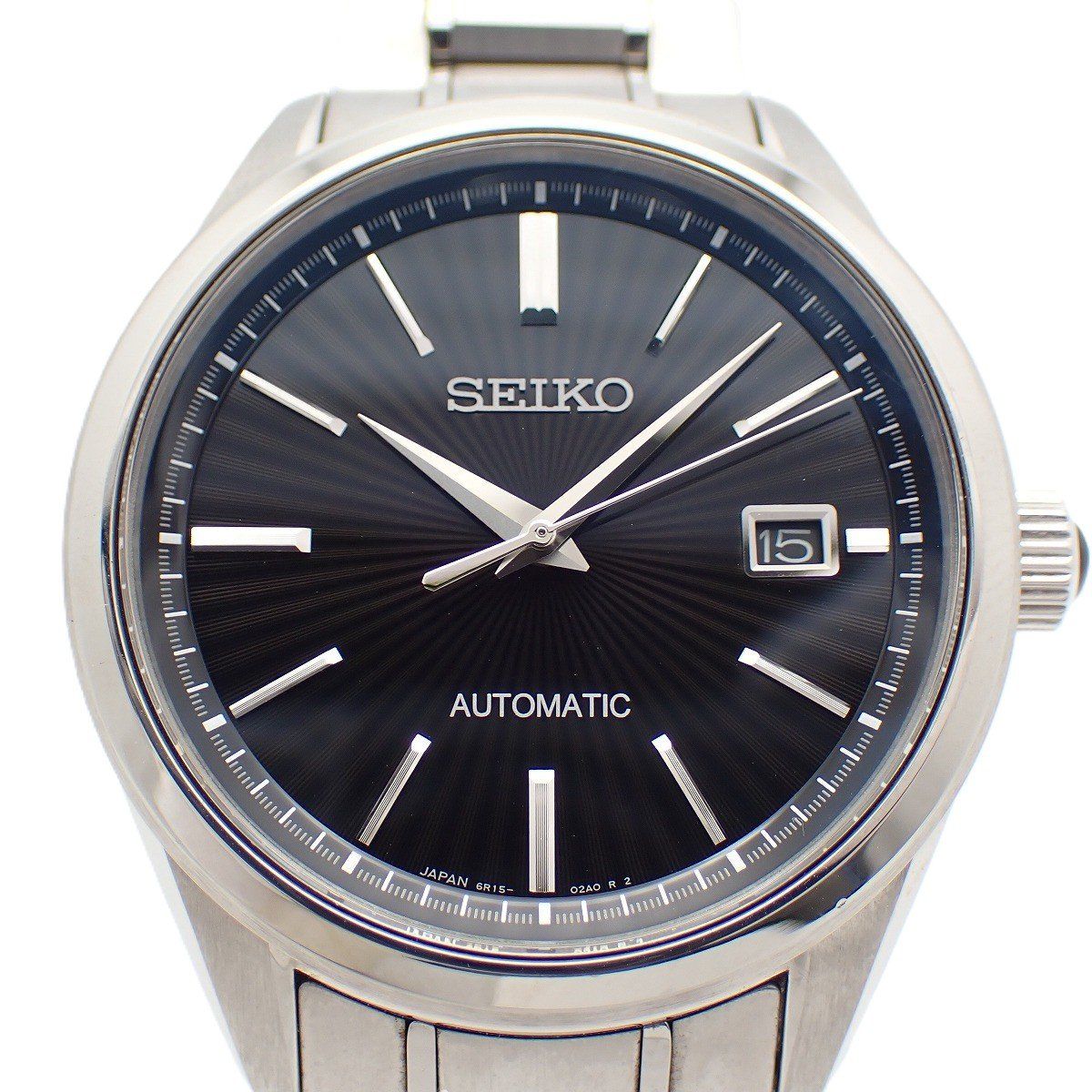 SEIKO セイコー ブライツ メカニカル 自動巻き メンズ 腕時計 黒文字盤 純正SSベルト SDGM003 / 6R15-02W0【いおき質店】