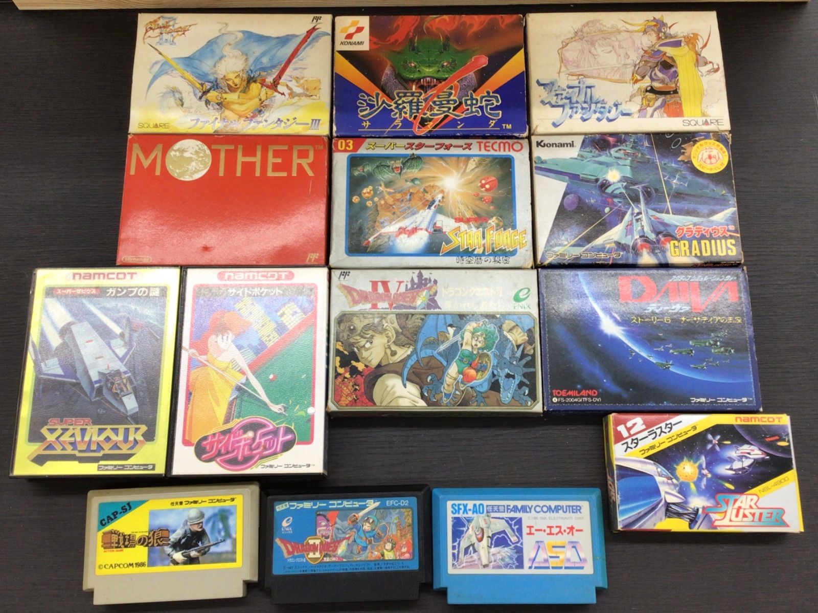 【中古・現状品】ファミコン　ソフト　１４本　まとめ売り　当時物　K-676