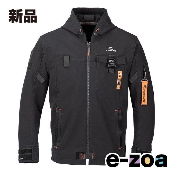 RS TAICHI アールエスタイチ クイックドライ パーカ BLACK ブラック 3XLサイズ プロテクター内蔵 春夏 RSJ335BK013XL (2506729)