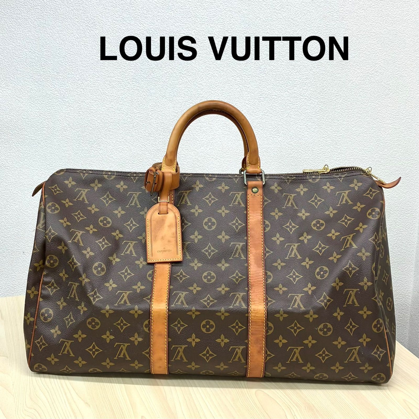 【ルイヴィトン　LOUIS VUITTON】訳あり '90S モノグラム キーポル50 M41426