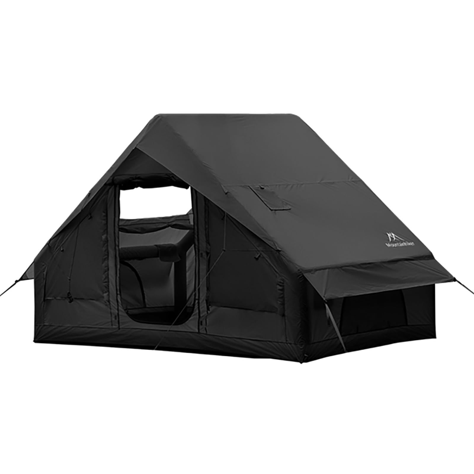 Mountainhiker エアテント 小屋型 3-4人用 簡単設営 300×210×200cm TPU天窓付 1ドア（二重構造：布＋メッシュ） 家庭キャンプ用 防水3000mm UVカット 通気性 初心者向け