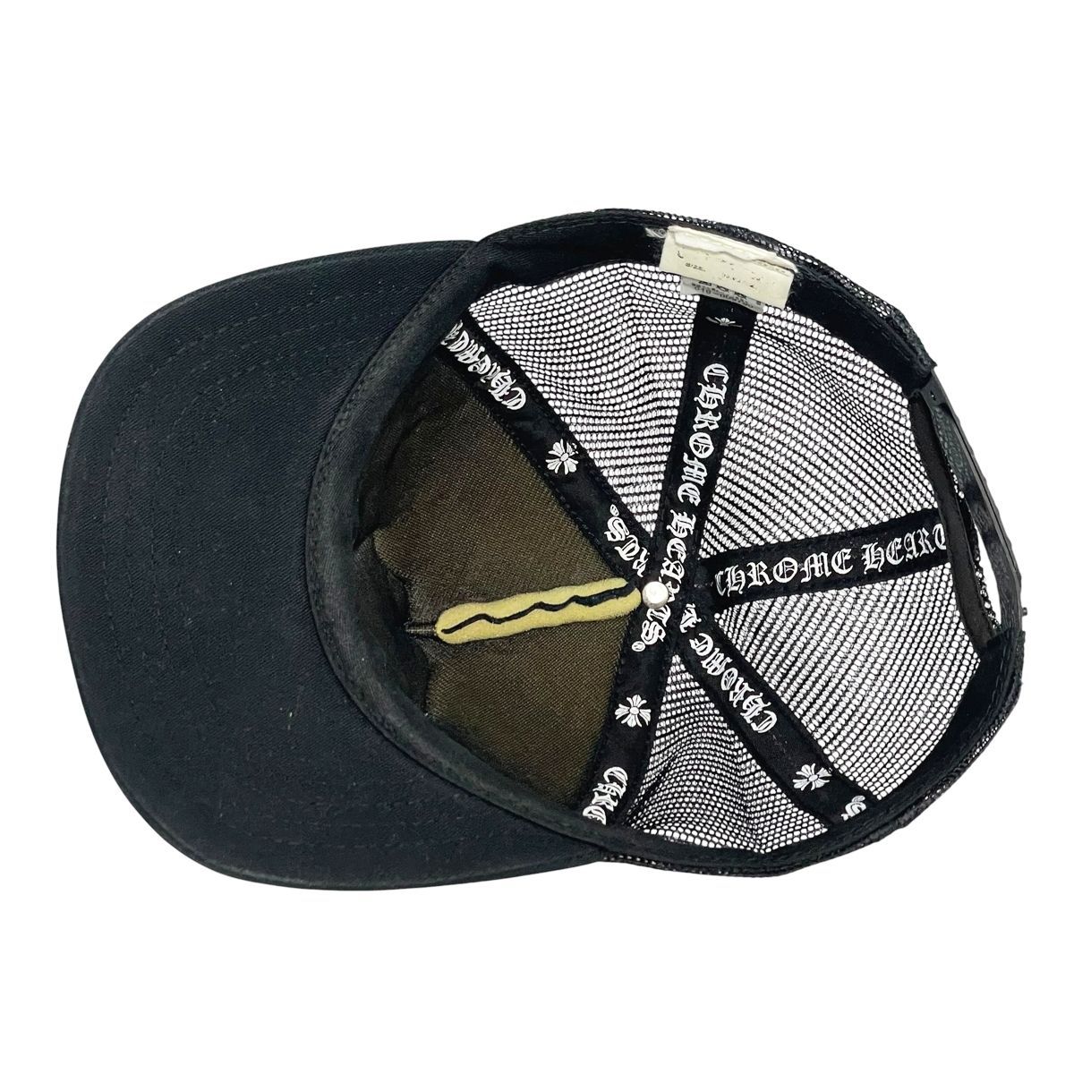 中古】 CHROME HEARTS クロムハーツ トラッカーキャップ 帽子レザー