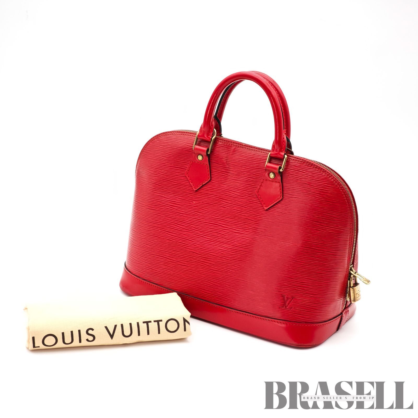 LOUIS VUITTON エピアルマ M52147 バッグ ハンドバッグ レッド レディース 保存袋 パドロック