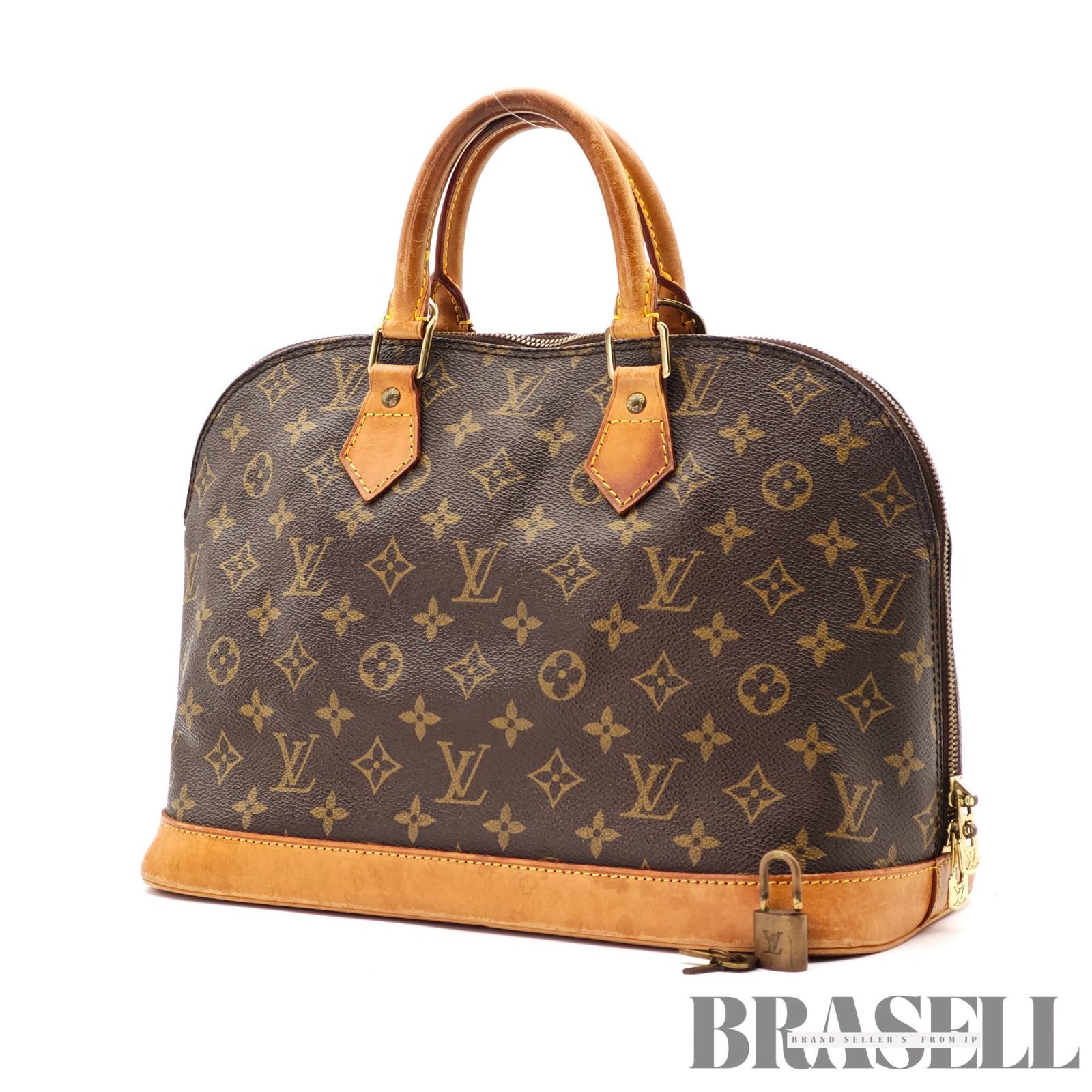 LOUIS VUITTON アルマPM M51130 バッグ ハンドバッグ ブラウン レディース メンズ パドロック 鍵