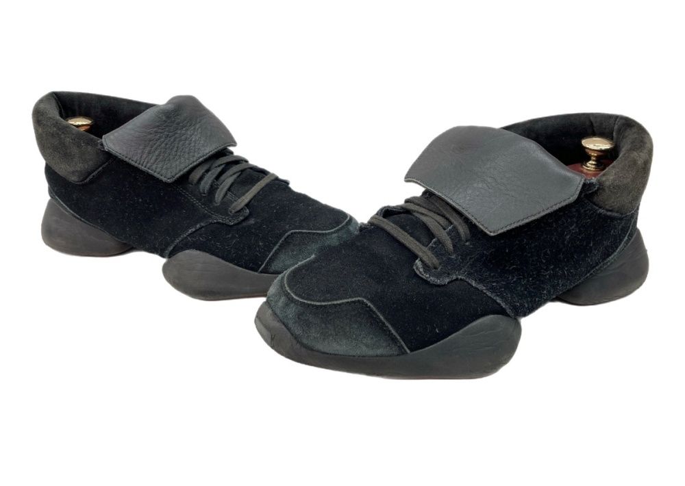 リックオウエンス Rick Owens × adidas アディダス 15AW RUNNER ランナー ローカット シューズ スエード 黒 メンズ靴 スニーカー ブラック 104S-1299