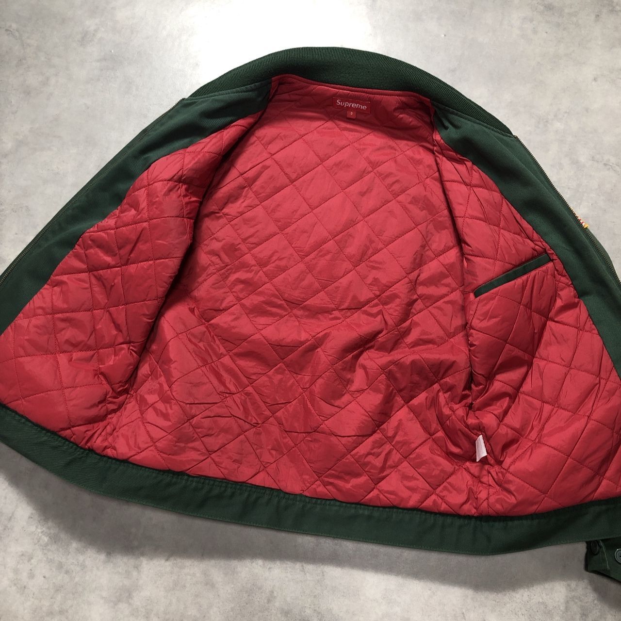 GQ5521◇Supreme / INDEPENDENT : 17fw Bomber Jacket◇S◇グリーン系 