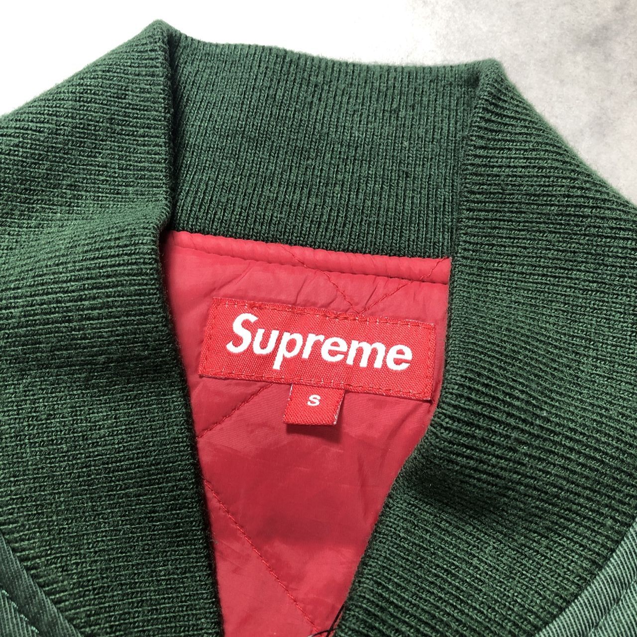 GQ5521◇Supreme / INDEPENDENT : 17fw Bomber Jacket◇S◇グリーン系 