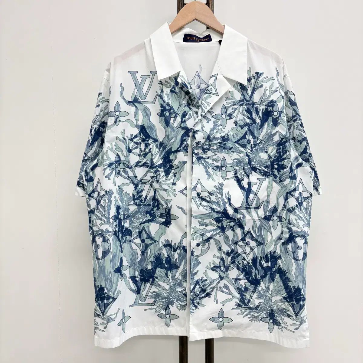 L ルイヴィトン LVロゴ アクアガーデン 半袖 シャツ