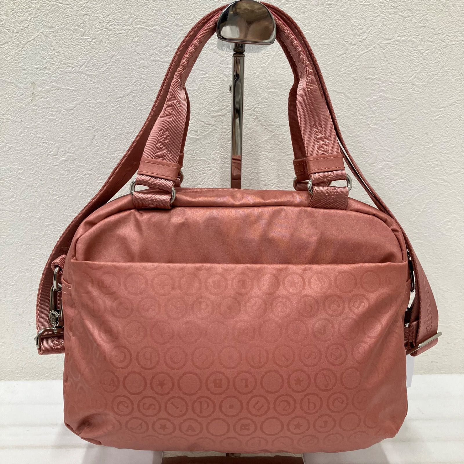 2501 beside-u ビサイユ ハンドバッグ 2way ショルダーバッグ 総柄