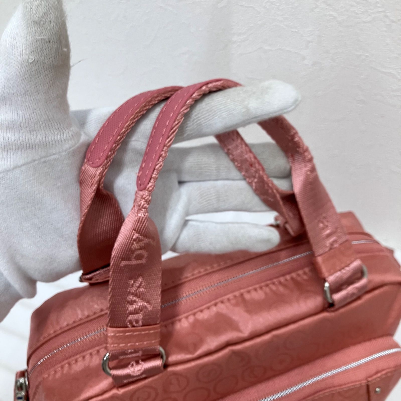2501 beside-u ビサイユ ハンドバッグ 2way ショルダーバッグ 総柄