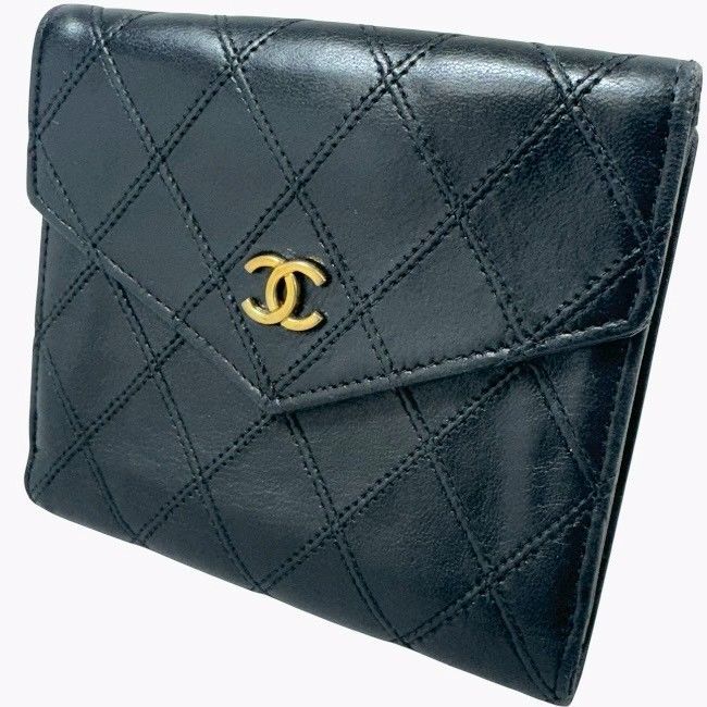美品・箱付】CHANEL シャネル ビコローレ Wホック コンパクト 二つ折り