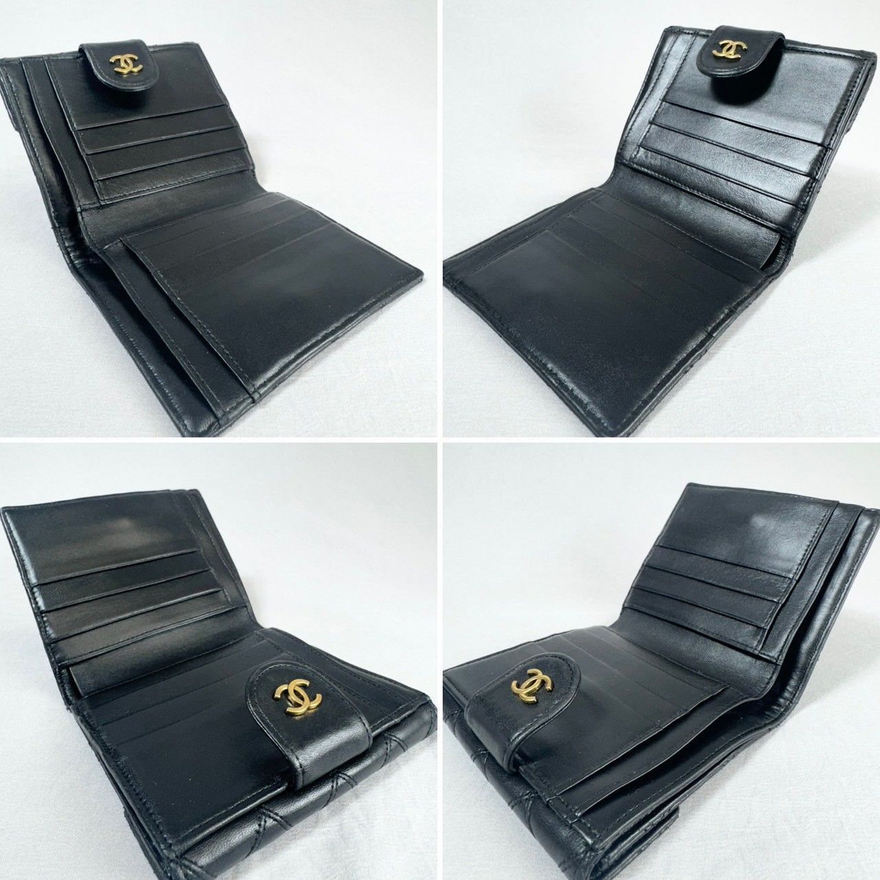 美品・箱付】CHANEL シャネル ビコローレ Wホック コンパクト 二つ折り